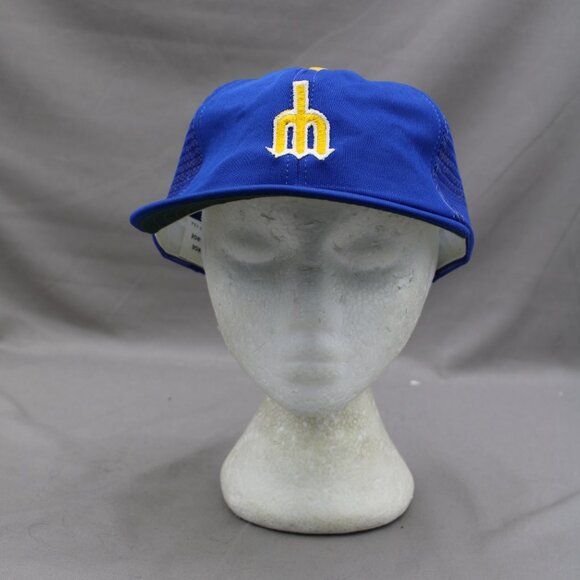 Seattle Mariners Hat (VTG) -Original Logo Trucker Hat by Annco - Adult Snapback - Picture 3 of 9